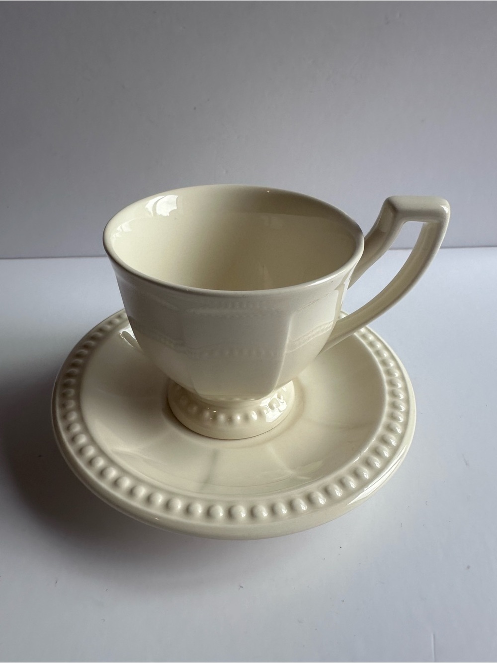 Venice White Tea Cup and Saucer 
by 10 STRAWBERRY STREET